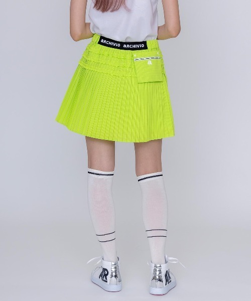 archivio(アルチビオ)の「<LADIES>ミニプリーツ撥水通気スカート(スカート・レディース・ブラック/ライトグリーン/ホワイト/レッド・L/M/S)」の9枚目の写真