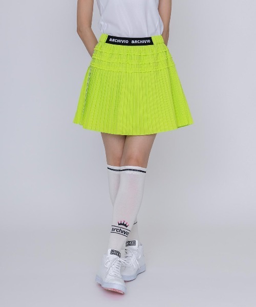 archivio(アルチビオ)の「<LADIES>ミニプリーツ撥水通気スカート(スカート・レディース・ブラック/ライトグリーン/ホワイト/レッド・L/M/S)」の7枚目の写真