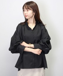 Aletta vita（アレッタビータ）の「袖コンシャス杢無地ブラウス（シャツ/ブラウス）」