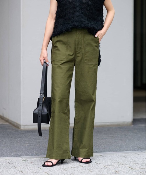 JOURNAL STANDARD relume（ジャーナルスタンダード　レリューム）の「《追加15》ワイドベイカーパンツ（カーゴパンツ・レディース・ネイビー/ベージュ/カーキ・34/36/38）」の3枚目の写真