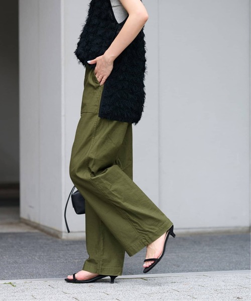 JOURNAL STANDARD relume（ジャーナルスタンダード　レリューム）の「《追加15》ワイドベイカーパンツ（カーゴパンツ・レディース・ネイビー/ベージュ/カーキ・34/36/38）」の18枚目の写真