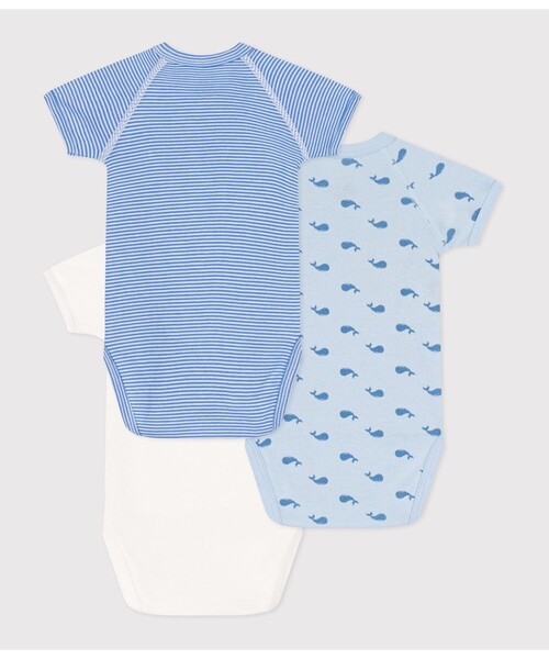 PETIT BATEAU(プチバトー)の「半袖あわせボディ3枚組(肌着・キッズ・その他1/その他2・6MONTH/3MONTH/12MONTH)」の3枚目の写真