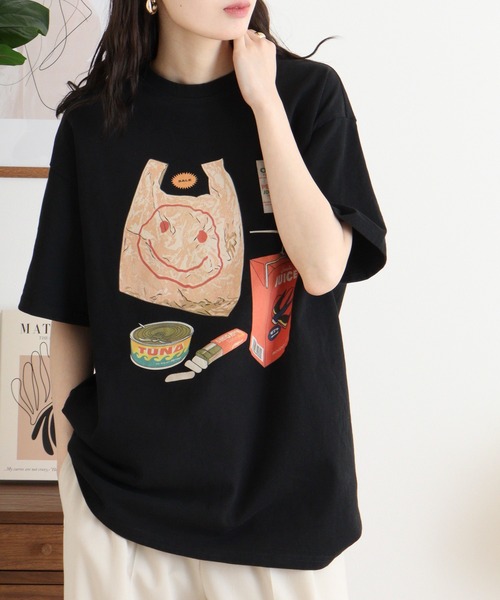 FUNALIVE(ファンアライブ)の「je crois soi プリント半袖カットソー(Tシャツ/カットソー・レディース・F/E/C/A/B/D・FREE)」の6枚目の写真