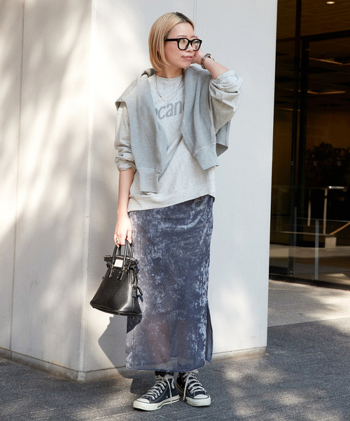 AMERICANA(アメリカーナ)の「【AMERICANA/アメリカーナ】VacancesロングスリーブTシャツ(Tシャツ/カットソー・レディース・チャコールグレー・FREE)」の12枚目の写真