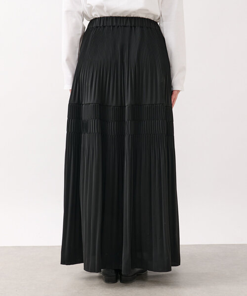 un dix cors（アンディコール）の「《新色登場・スタイリング映えする一枚◎》ティアードプリーツスカート（スカート・レディース・アイボリー/ブラック/カーキ/ピンク/イエロー/チャコールグレー・FREE）」の22枚目の写真