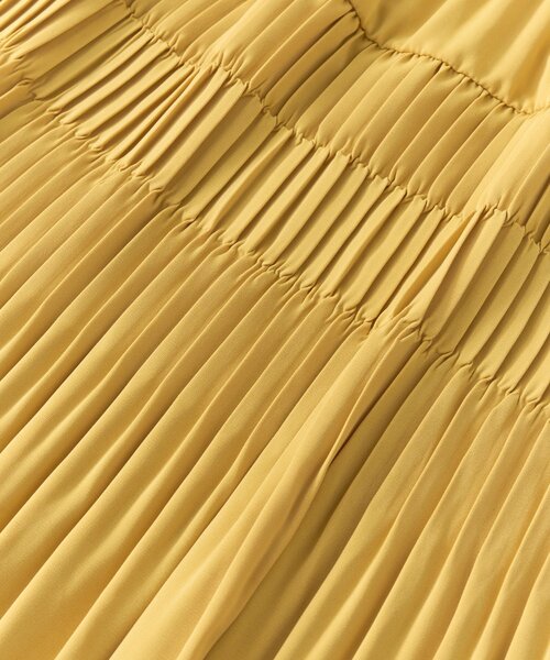 un dix cors（アンディコール）の「《新色登場・スタイリング映えする一枚◎》ティアードプリーツスカート（スカート・レディース・アイボリー/ブラック/カーキ/ピンク/イエロー/チャコールグレー・FREE）」の9枚目の写真