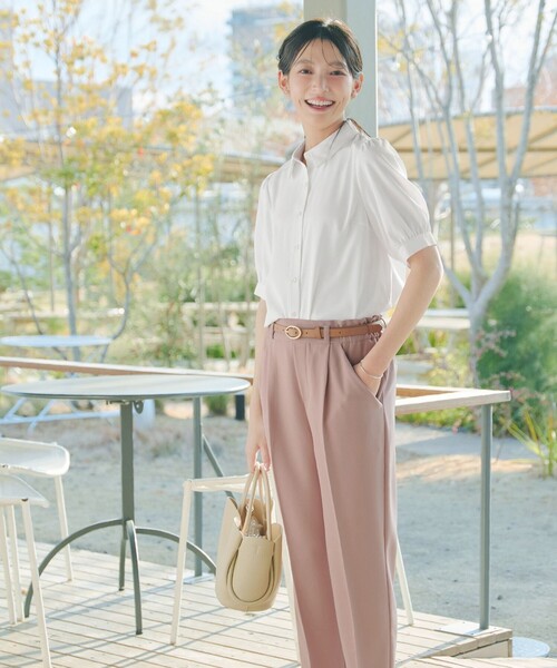 Tiaclasse(ティアクラッセ)の「【大きいサイズ】パフスリーブシャツブラウス(シャツ/ブラウス・レディース・サックスブルー/ブラック/ラベンダー/オフホワイト/グレイッシュベージュ/ブラック系その他・XXL/XL)」の17枚目の写真