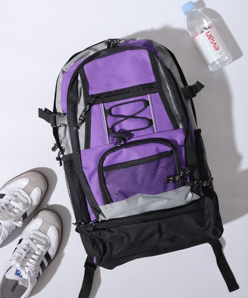 FUNALIVE(ファンアライブ)の「600デニールポリキャンバスバックパック(バックパック/リュック・メンズ・カーキ/ブラック/ネイビー/パープル/カモフラージュ/オレンジ/ブルー/レッド・FREE)」の5枚目の写真