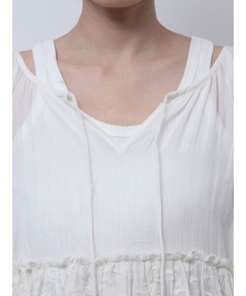 Ungrid（アングリッド）の「ビーズデザインスリーブボリュームブラウス（シャツ/ブラウス・レディース・オフホワイト/ブルー/その他1・FREE）」の5枚目の写真