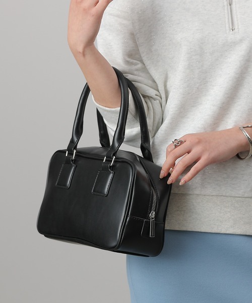 COLONY 2139(コロニートゥーワンスリーナイン)の「レクタングルボストンバッグ(ボストンバッグ・レディース・ベージュ/ブラック・FREE)」の20枚目の写真