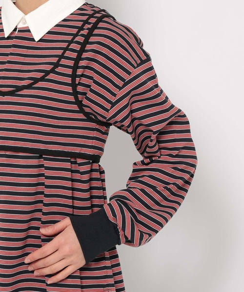 LOWRYS FARM（ローリーズファーム）の「マルチボーダー２ＰプルオーバーＬＳ　318746（Tシャツ/カットソー・レディース・ブルー/レッド・FREE）」の14枚目の写真
