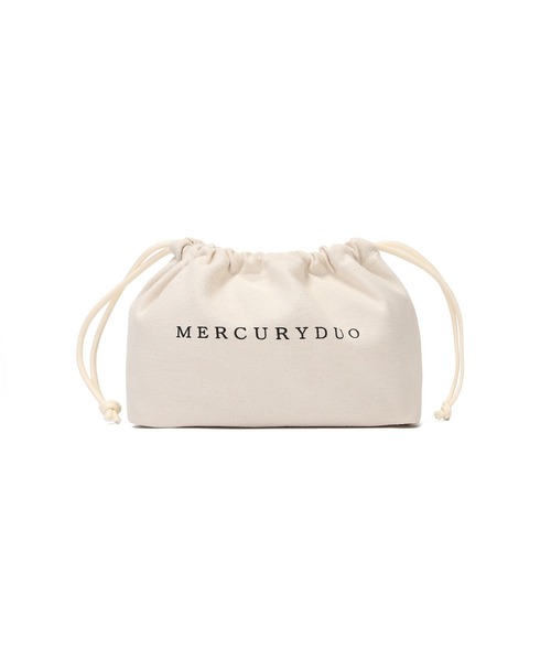 MERCURYDUO(マーキュリーデュオ)の「【MERCURYDUO/マーキュリーデュオ】ロゴ巾着&カードケース付 軽量エンブロイダリーレース 2WAYトートバッグ(トートバッグ・レディース・アイボリー/ブラック・FREE)」の6枚目の写真