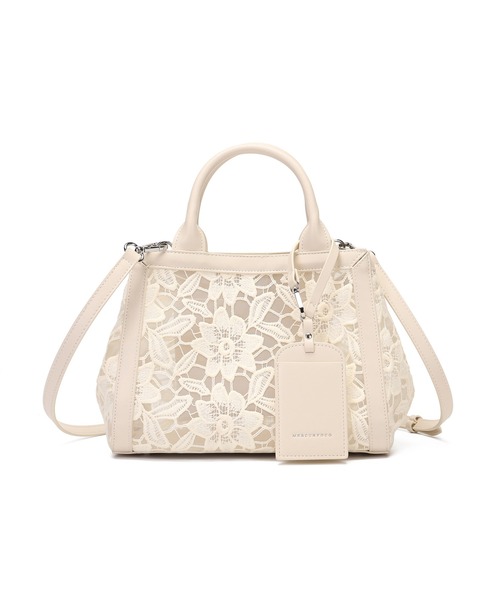 MERCURYDUO(マーキュリーデュオ)の「【MERCURYDUO/マーキュリーデュオ】ロゴ巾着&カードケース付 軽量エンブロイダリーレース 2WAYトートバッグ(トートバッグ・レディース・アイボリー/ブラック・FREE)」の19枚目の写真