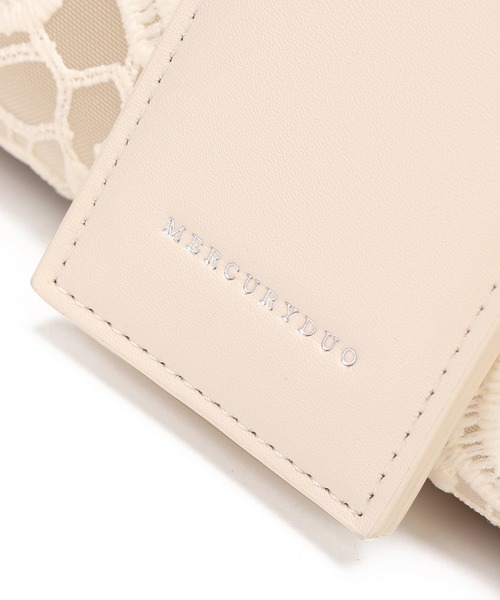 MERCURYDUO(マーキュリーデュオ)の「【MERCURYDUO/マーキュリーデュオ】ロゴ巾着&カードケース付 軽量エンブロイダリーレース 2WAYトートバッグ(トートバッグ・レディース・アイボリー/ブラック・FREE)」の22枚目の写真