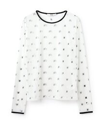 Mi-je（ミジェ）の「モノグラムシアーインナー【韓国ファッション】（Tシャツ/カットソー）」