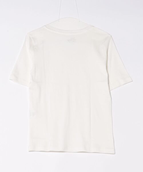 Honeys(ハニーズ)の「【UVカット】半袖オーガニックVネック(Tシャツ/カットソー・レディース・オフホワイト/ブラック・L/LL/M)」の20枚目の写真