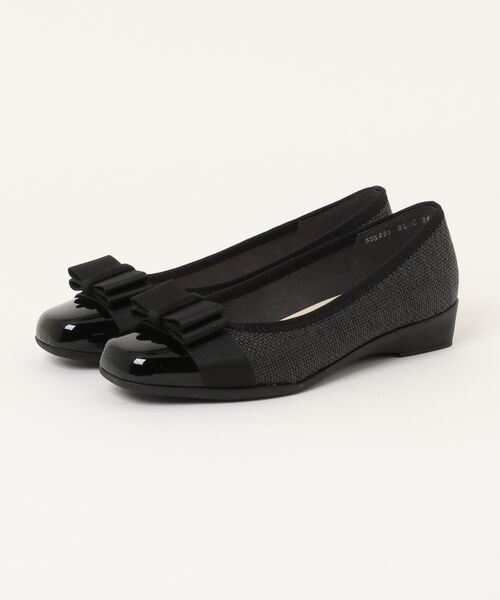 Bridget Birkin(ブリジットバーキン)の「【Bridget Birkin Walk】グログランリボン切替ウォーキングパンプス(555223)(パンプス・レディース・グレー系その他/ブラック/ベージュ系その他/ブラック系その他・24/23.5/23/24.5/22.5)」の3枚目の写真