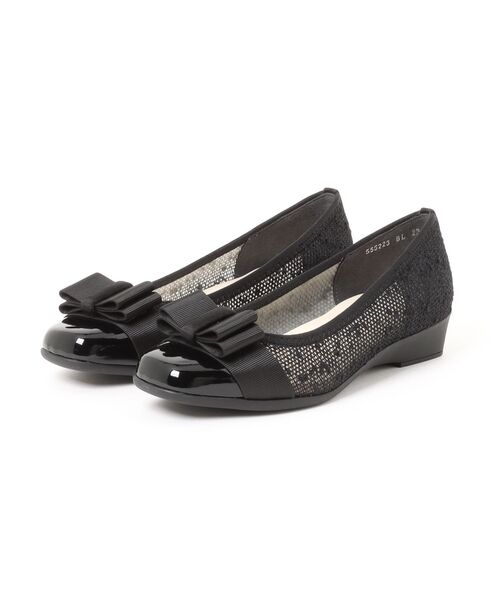 Bridget Birkin(ブリジットバーキン)の「【Bridget Birkin Walk】グログランリボン切替ウォーキングパンプス(555223)(パンプス・レディース・グレー系その他/ブラック/ベージュ系その他/ブラック系その他・24/23.5/23/24.5/22.5)」の5枚目の写真
