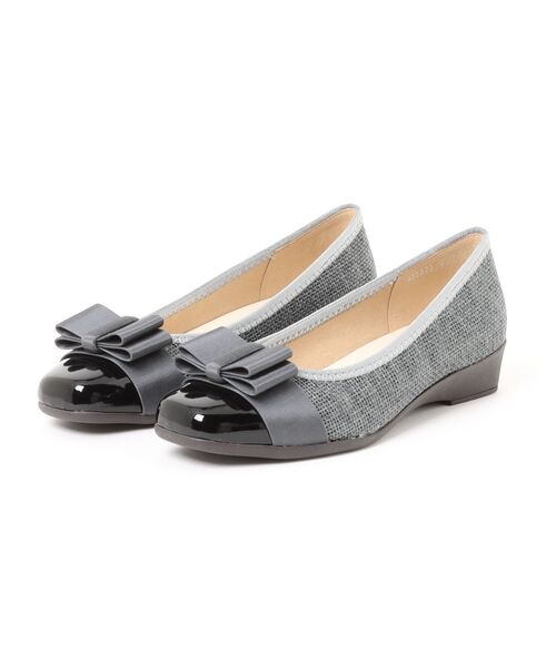 Bridget Birkin(ブリジットバーキン)の「【Bridget Birkin Walk】グログランリボン切替ウォーキングパンプス(555223)(パンプス・レディース・グレー系その他/ブラック/ベージュ系その他/ブラック系その他・24/23.5/23/24.5/22.5)」の6枚目の写真