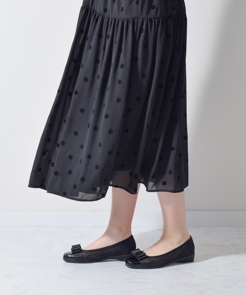 Bridget Birkin(ブリジットバーキン)の「【Bridget Birkin Walk】グログランリボン切替ウォーキングパンプス(555223)(パンプス・レディース・グレー系その他/ブラック/ベージュ系その他/ブラック系その他・24/23.5/23/24.5/22.5)」の8枚目の写真