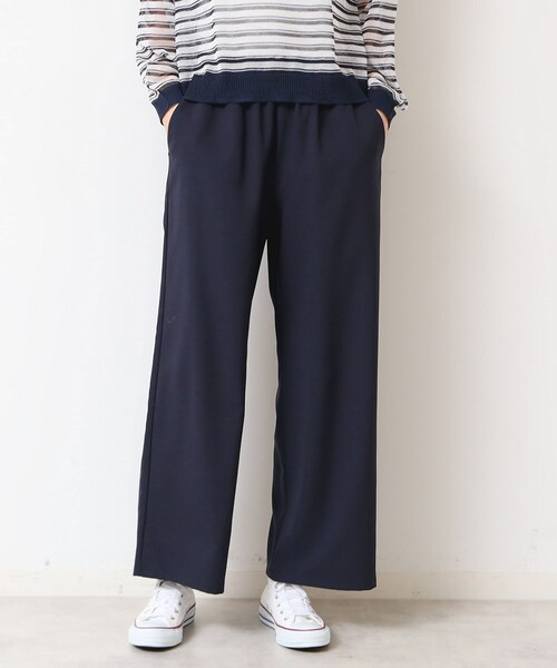 Dessin(デッサン)の「【ウエストゴム・洗える】ドロストリラックスパンツ(XS~L)(その他パンツ・レディース・ナチュラル/グレー/ネイビー/ダークオリーブ・03/02/01/00)」の4枚目の写真