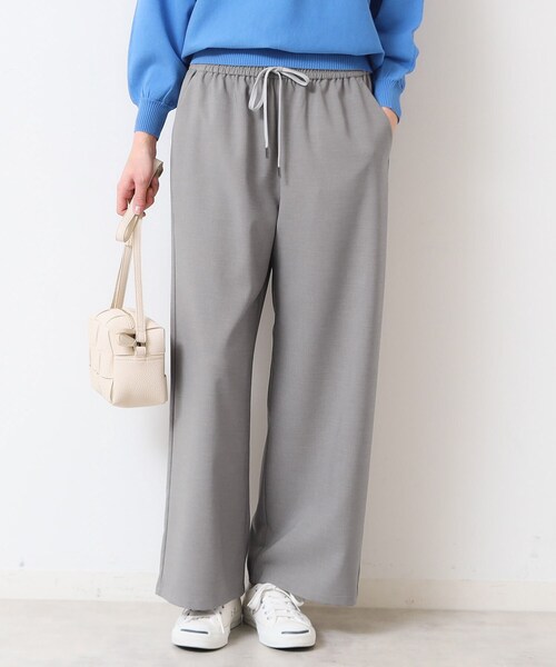 Dessin(デッサン)の「【ウエストゴム・洗える】ドロストリラックスパンツ(XS~L)(その他パンツ・レディース・ナチュラル/グレー/ネイビー/ダークオリーブ・03/02/01/00)」の2枚目の写真