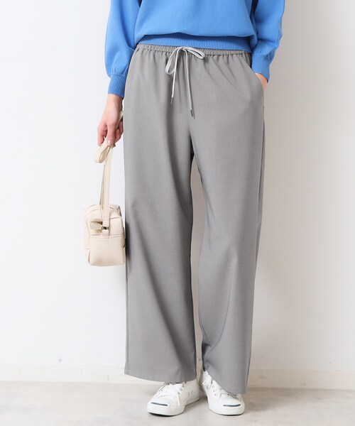 Dessin(デッサン)の「【ウエストゴム・洗える】ドロストリラックスパンツ(XS~L)(その他パンツ・レディース・ナチュラル/グレー/ネイビー/ダークオリーブ・03/02/01/00)」の6枚目の写真