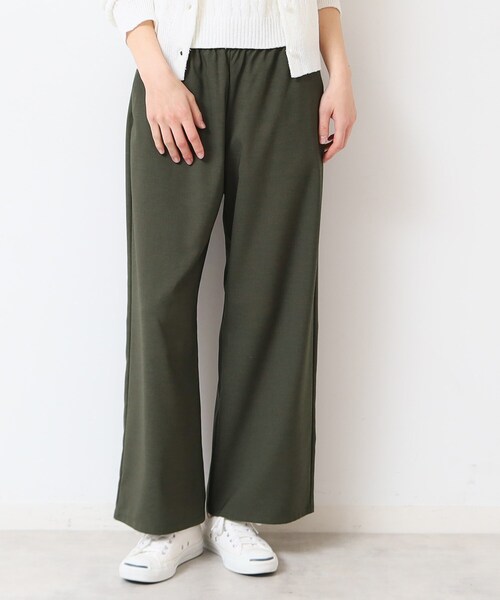 Dessin(デッサン)の「【ウエストゴム・洗える】ドロストリラックスパンツ(XS~L)(その他パンツ・レディース・ナチュラル/グレー/ネイビー/ダークオリーブ・03/02/01/00)」の9枚目の写真