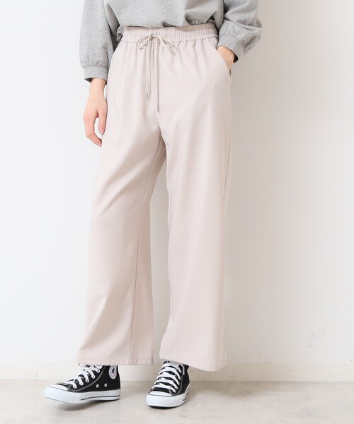 Dessin(デッサン)の「【ウエストゴム・洗える】ドロストリラックスパンツ(XS~L)(その他パンツ・レディース・ナチュラル/グレー/ネイビー/ダークオリーブ・03/02/01/00)」の13枚目の写真