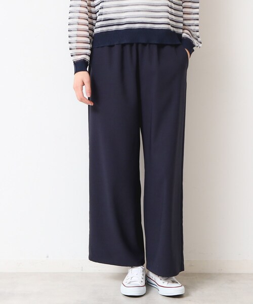 Dessin(デッサン)の「【ウエストゴム・洗える】ドロストリラックスパンツ(XS~L)(その他パンツ・レディース・ナチュラル/グレー/ネイビー/ダークオリーブ・03/02/01/00)」の17枚目の写真