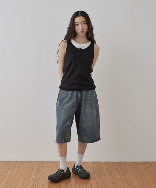 Unblend(アンブレンド)の「【Unblend】Unblend Basic 2セット ヘンリーデザイン&アメリカンスリーブ パック タンクトップ(タンクトップ・レディース・レッド系/グレー系/ネイビー系/グリーン系/ブラック系/ブラック系2/ブラウン系/グレー系1・FREE)」の11枚目の写真