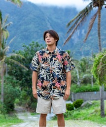 APERO CLASSIC SS/クイックシルバー半袖総柄シャツ