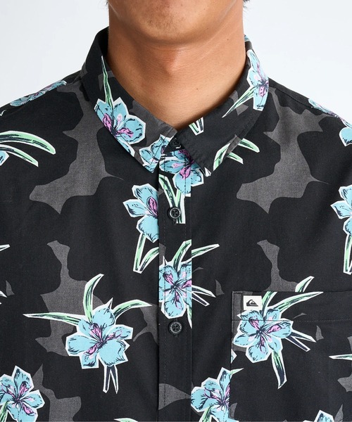 Quiksilver（クイックシルバー）の「APERO CLASSIC SS/クイックシルバー半袖総柄シャツ（シャツ/ブラウス・メンズ・ブラック/カーキ/グリーン/ブルー/ブルー系その他/ブラック系その他・MEDIUM/LARGE/X-LARGE/SMALL）」の12枚目の写真