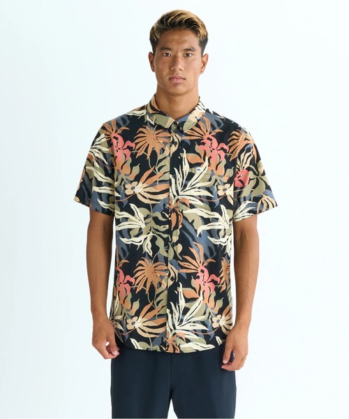 Quiksilver（クイックシルバー）の「APERO CLASSIC SS/クイックシルバー半袖総柄シャツ（シャツ/ブラウス・メンズ・ブラック/カーキ/グリーン/ブルー/ブルー系その他/ブラック系その他・MEDIUM/LARGE/X-LARGE/SMALL）」の7枚目の写真