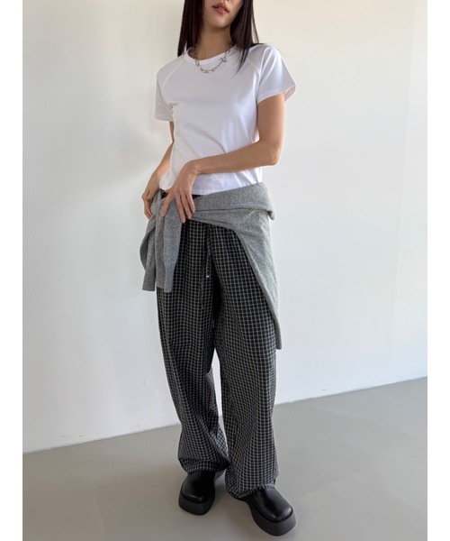 Didot.showroom(ディドット ショールーム)の「ラグランクロップT(Tシャツ/カットソー・レディース・パープル/ブラウン/アイボリー/ブラック/イエロー系その他/ヘザーグレー・FREE)」の16枚目の写真