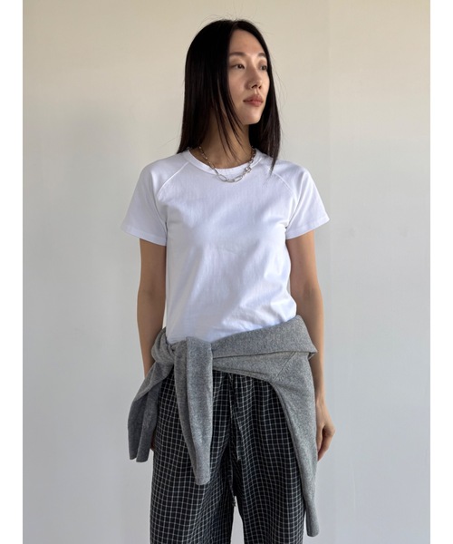 Didot.showroom(ディドット ショールーム)の「ラグランクロップT(Tシャツ/カットソー・レディース・パープル/ブラウン/アイボリー/ブラック/イエロー系その他/ヘザーグレー・FREE)」の15枚目の写真