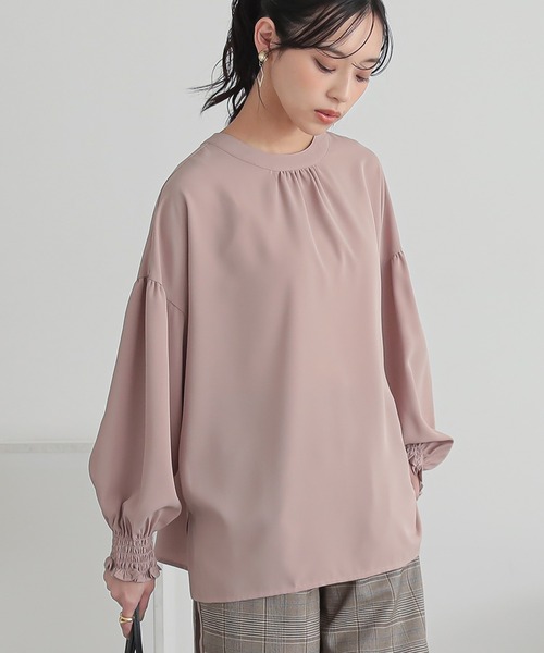 n'OrLABEL（ノアールレーベル）の「『前後2wayブラウス』（シャツ/ブラウス・レディース・オフホワイト/ブルー/ブラック/ピンク・2/1）」の6枚目の写真