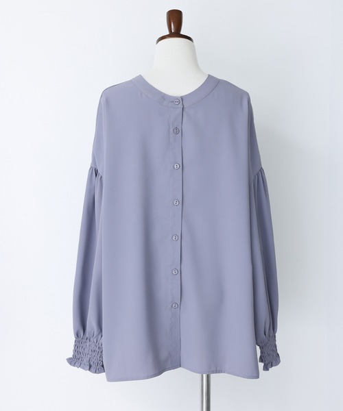 n'OrLABEL（ノアールレーベル）の「『前後2wayブラウス』（シャツ/ブラウス・レディース・オフホワイト/ブルー/ブラック/ピンク・2/1）」の22枚目の写真