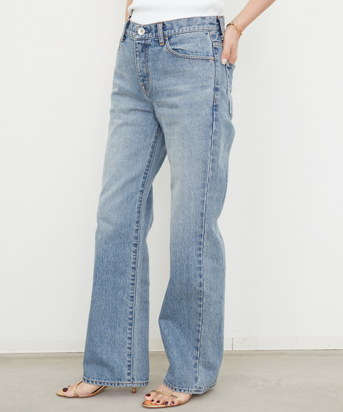 Deuxieme Classe(ドゥーズィエムクラス)の「Straight ジーンズ(デニムパンツ・レディース・エメラルドブルー・34)」の2枚目の写真