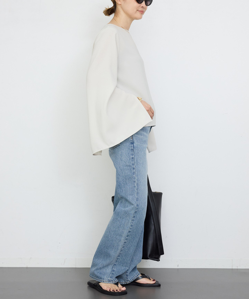 Deuxieme Classe(ドゥーズィエムクラス)の「Straight ジーンズ(デニムパンツ・レディース・エメラルドブルー・34)」の7枚目の写真