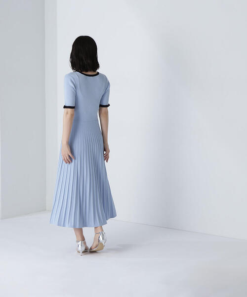 Rina【ナチュラルビューティーベーシック】カシュクールニットワンピース NATURAL BEAUTY BASIC（ナチュラルビューティーベーシック）の