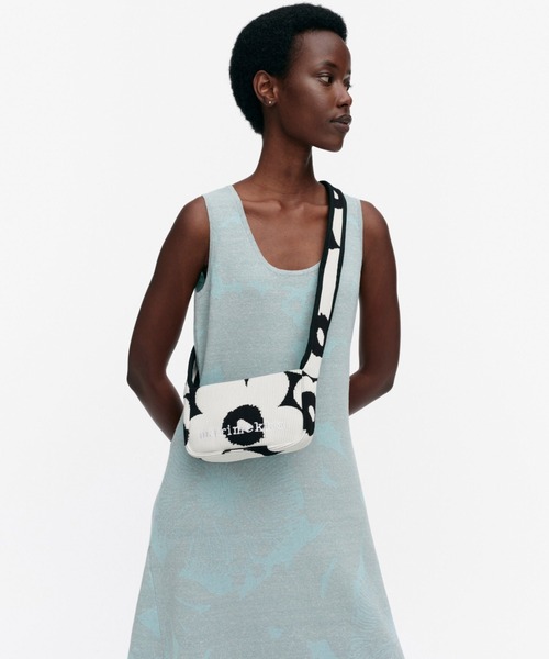 MARIMEKKO ショルダーバッグ KNITTED MINI UNIKKO【国内配送】 セール】Unikko / Knitted Mini Shoulder bag(ショルダーバッグ