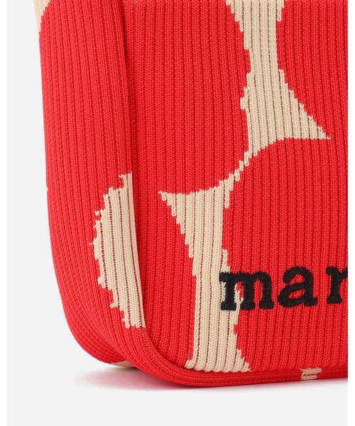 marimekko（マリメッコ）の「Unikko / Knitted Mini Shoulder bag（ショルダーバッグ・レディース・ブラック/レッド系その他・FREE）」の8枚目の写真