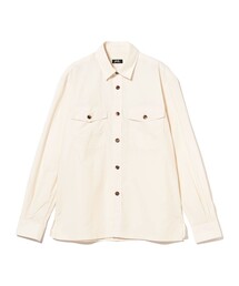 BRILLA per il gusto | コットンタイプライター ダブルポケット オーバーシャツ(シャツ/ブラウス)