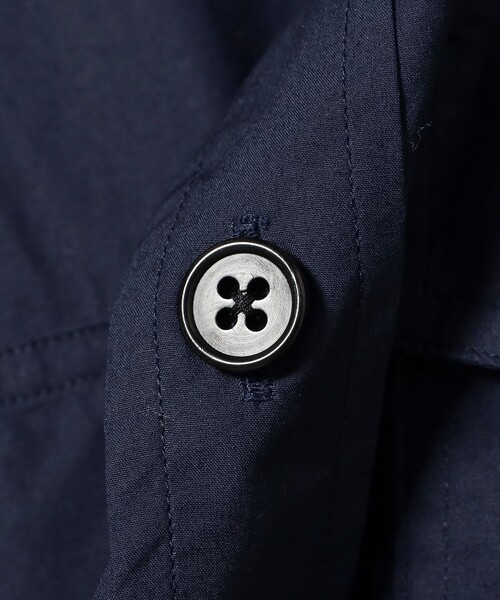 BRILLA per il gusto（ブリッラペルイルグースト）の「コットンタイプライター ダブルポケット オーバーシャツ（シャツ/ブラウス・メンズ・ネイビー/ナチュラル/ベージュ・S/M/XL/L）」の14枚目の写真