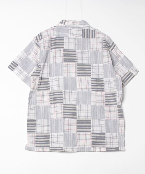 INNOCENT(イノセント)の「【T9】【UNIVERD72/ユニバード72】MADRAS PATCH WORK S/S SHIRTS マドラス パッチワーク ショートスリーブ シャツ 41045(シャツ/ブラウス・メンズ・レッド/グリーン/ブルー/ナチュラル・MEDIUM/LARGE/X-LARGE)」の5枚目の写真