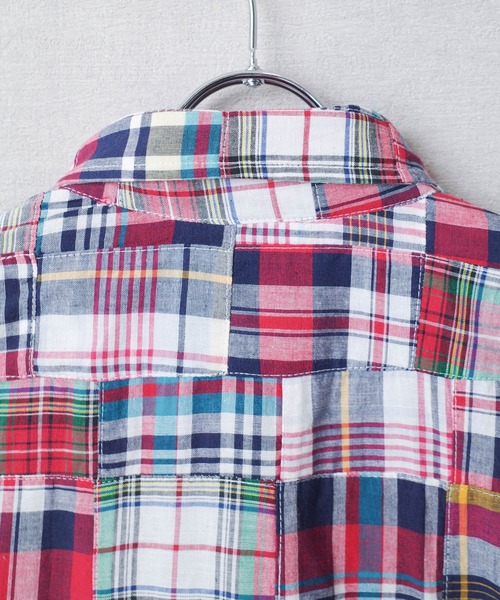 INNOCENT(イノセント)の「【T9】【UNIVERD72/ユニバード72】MADRAS PATCH WORK S/S SHIRTS マドラス パッチワーク ショートスリーブ シャツ 41045(シャツ/ブラウス・メンズ・レッド/グリーン/ブルー/ナチュラル・MEDIUM/LARGE/X-LARGE)」の20枚目の写真