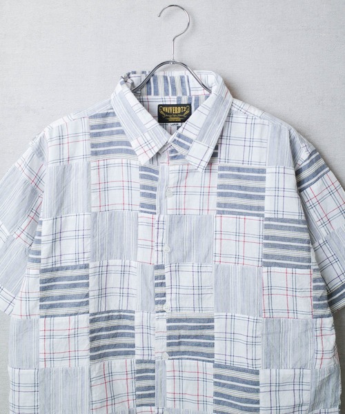 INNOCENT(イノセント)の「【T9】【UNIVERD72/ユニバード72】MADRAS PATCH WORK S/S SHIRTS マドラス パッチワーク ショートスリーブ シャツ 41045(シャツ/ブラウス・メンズ・レッド/グリーン/ブルー/ナチュラル・MEDIUM/LARGE/X-LARGE)」の12枚目の写真