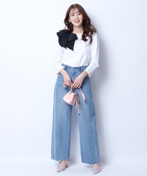 JUSGLITTY（ジャスグリッティー）の「サイドフリルカットソー（T