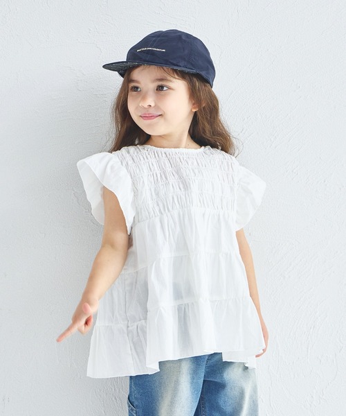 pairmanon（ペアマノン）の「【綿100%】【リンクコーデ】ティアード コットン チュニック キッズサイズ（チュニック・キッズ・ブラック/ホワイト/グリーン系その他・90/120/130/150/140/100/110）」の12枚目の写真